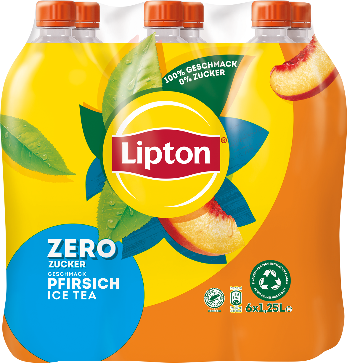 Pfirsich zero 6x1250ml new