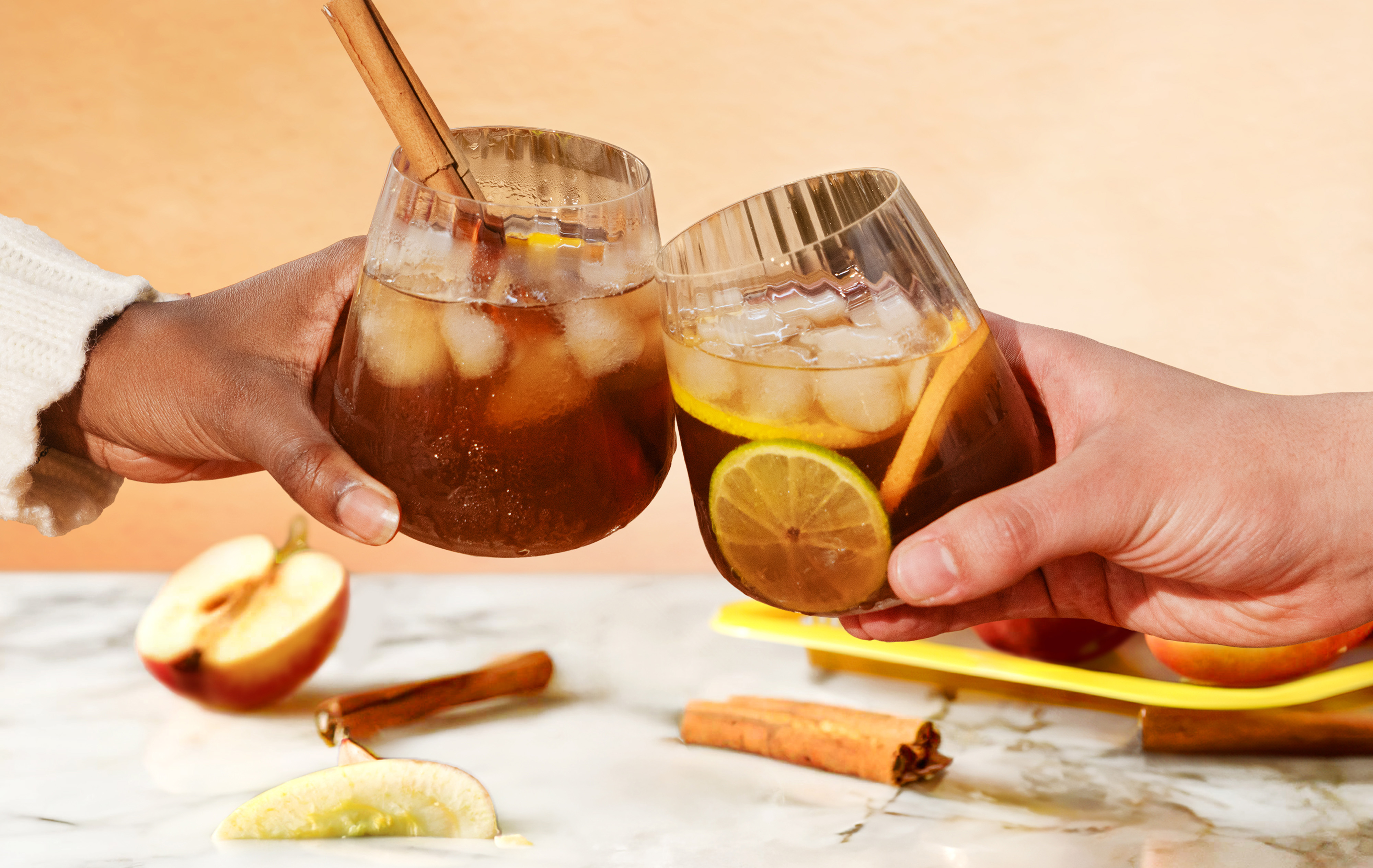 Spiced Apple & Peach Punch